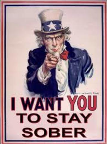 Uncle Sam Saying "I want you to stay sober!" 