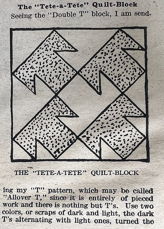 Tete-a-Tete Block from 1930