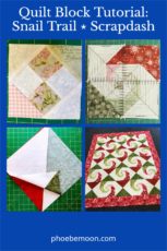 Quilt Tutorial: The swirling snail trail block