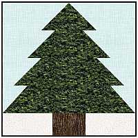Forest Tree Quilt Block