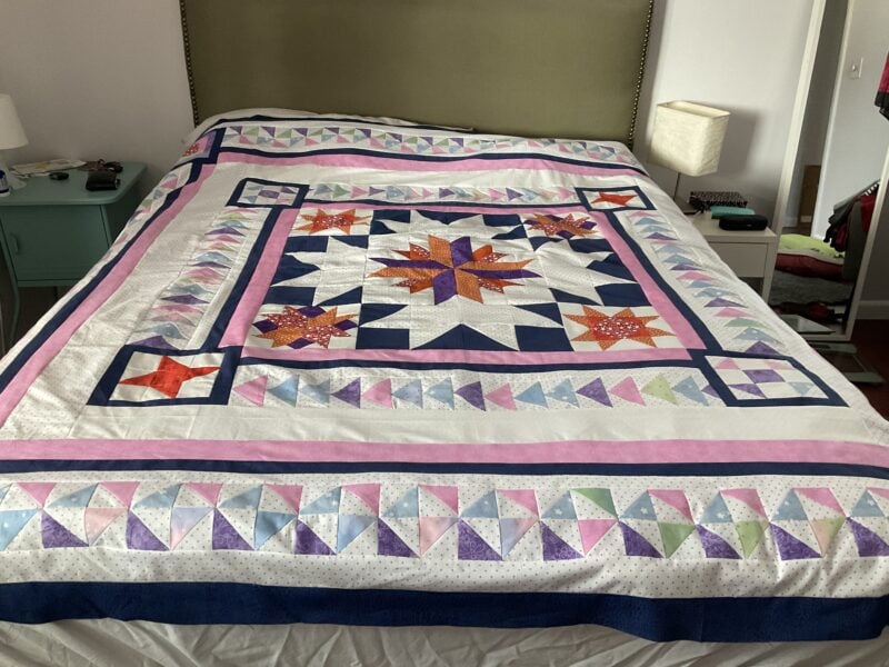 Elkes finished Color Me Creative Quilt Top
