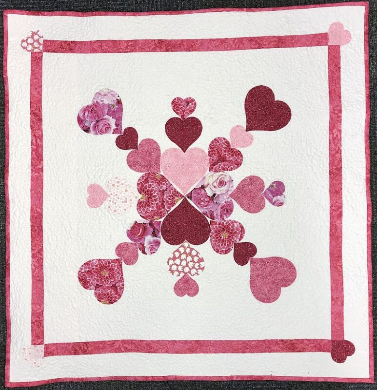 Heart of My Heart Wall Hanging Pattern from Accuquilt