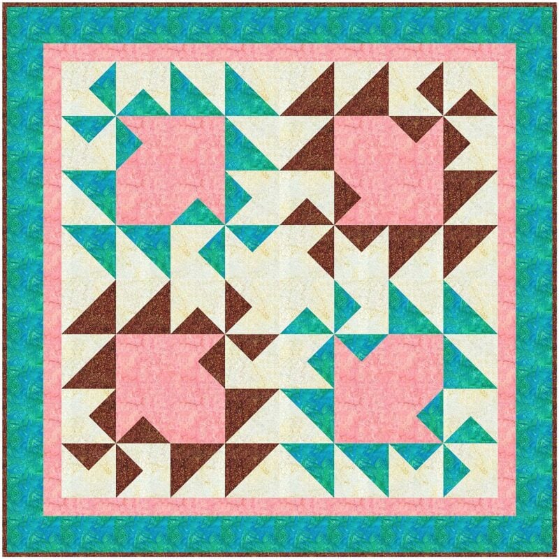Hither and Yon Mini-Quilt