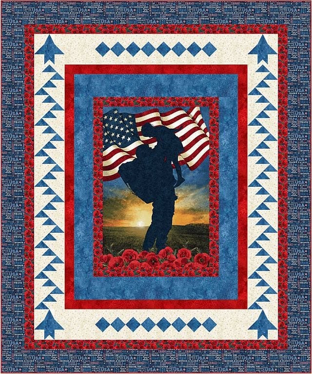 Welcome Home Patriotic Quilt