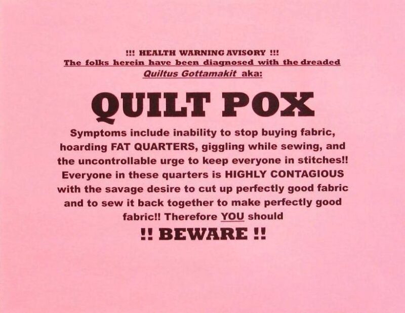 Quiltpox sign