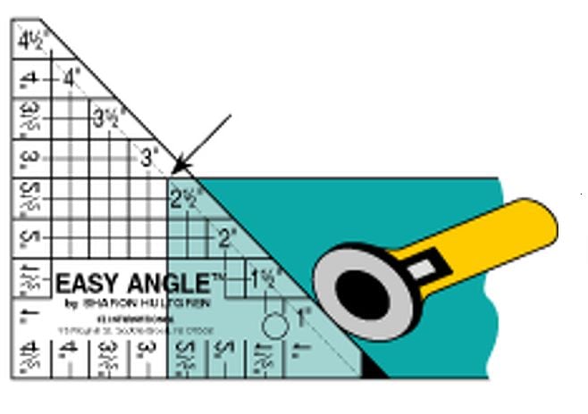 Using Ez Angle Ruler 20 Ways to Make HSTs - Using Strips ⋆ Scrapdash