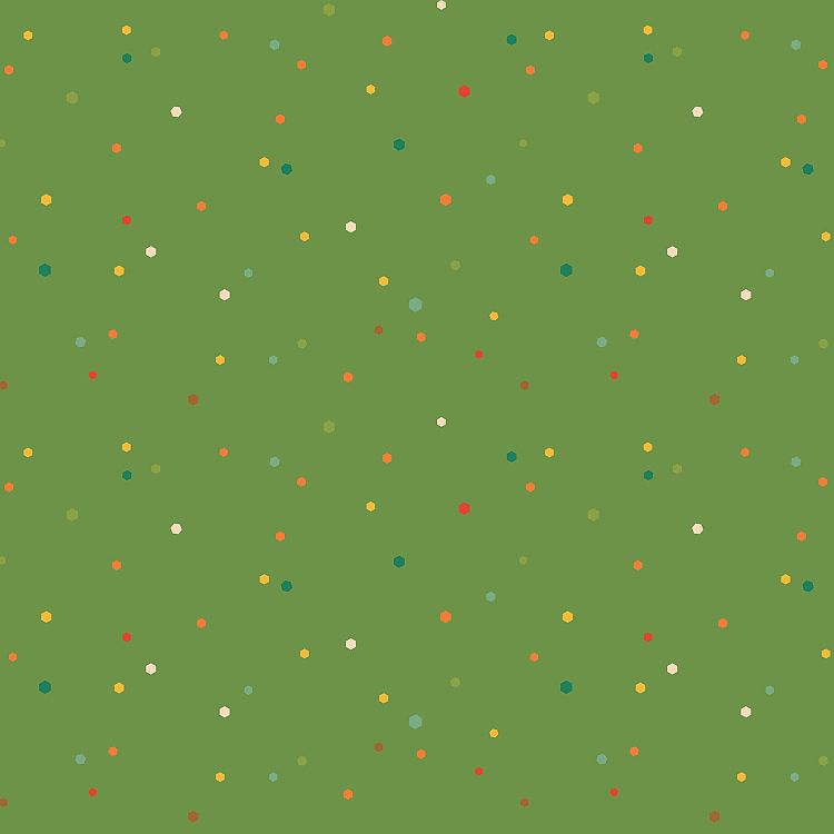 Green Dotted Quilt Fabric