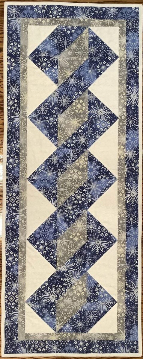 Beanstalk Table Runner made by Betsy