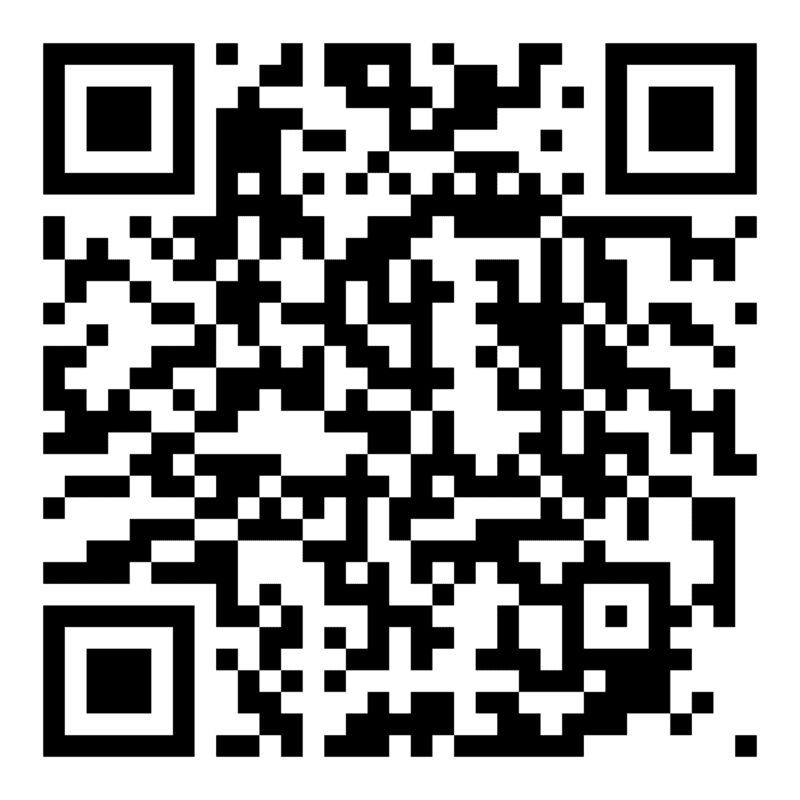 A black and white QR code on a white background. The pattern of square dots and shapes arranged in a grid hides a special May the Fourth Be With You message for Star Wars fans.